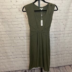 NWT Max Studio Heathered Cap Sleeve Dress